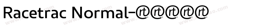 Racetrac Normal字体转换